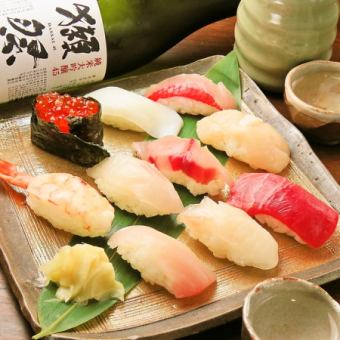 本日のおまかせ握り寿司5貫