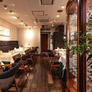 こだわりのおしゃれな店内。