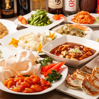 【宴会おすすめ】生ビール付き飲み放題 北京ダックや麻婆豆腐の満足コース10品5600円（税込）
