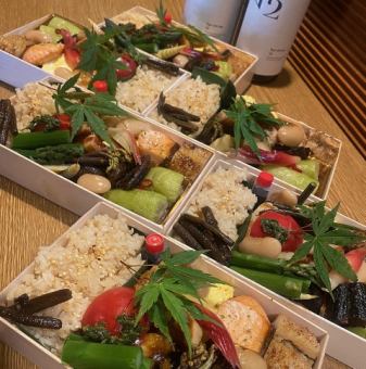 個別の一人前のお弁当