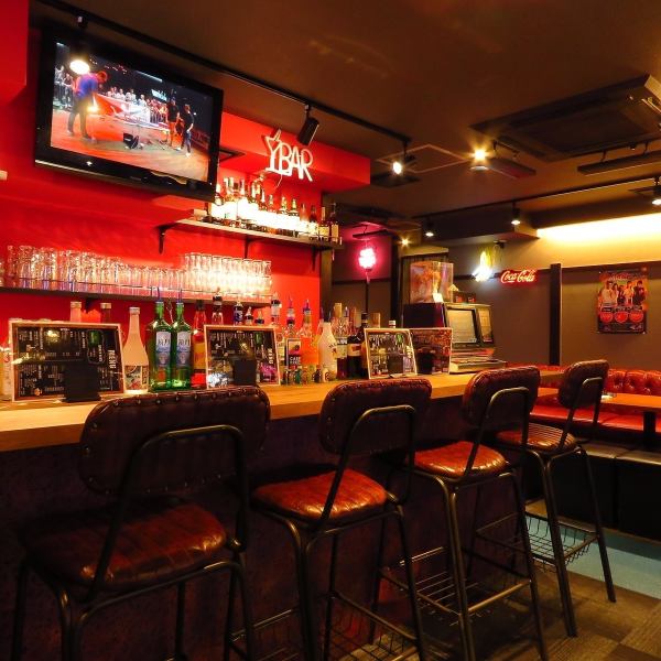 A fashionable counter is also available ♪ Enjoy our abundant drink menu while watching the neon lights of Akihabara ♪ With the help of tequila, the distance with that child may be shortened ★