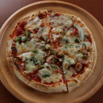 Pizza with tomato flavor