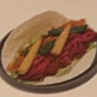 彩り野菜のトルティーヤ