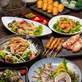 人気の鍋有り梅コース全9品飲放付4500円（税抜）!!