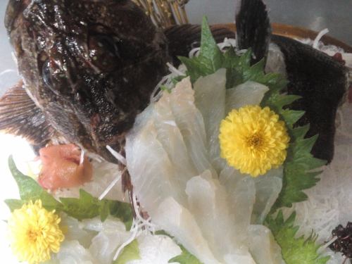テーブルでも魚が活きてる