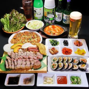 [Tonuga Special] Enjoy charcoal-grilled samgyeopsal! BBQ course with 13 dishes and 3 hours of all-you-can-drink for 5,300 yen