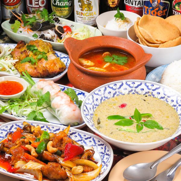 各種宴会にオススメ♪9品2500円スタンダードな料理を厳選した『ダオタイコース』♪