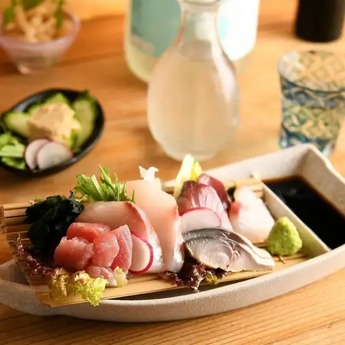 Let's start with this dish: Assorted Sashimi Platter