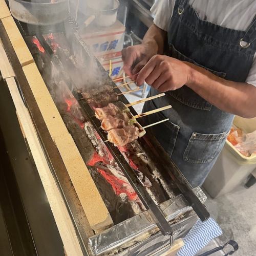 Skewers grilled in front of you