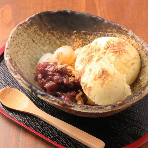 Shiratama ice cream zenzai