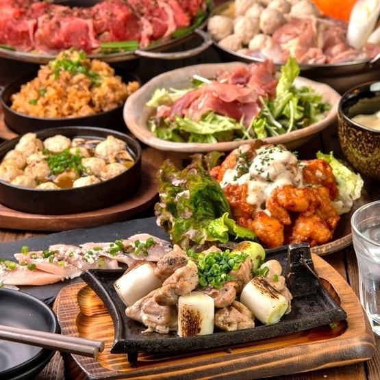 【2H飲放付】とりどりお手軽コース全5品2480円(税抜)