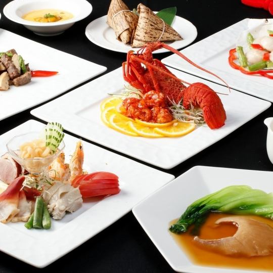 【料理のみ・青龍コース】フカヒレ姿煮、伊勢海老、宮崎和牛など豪華食材全8品11,000円