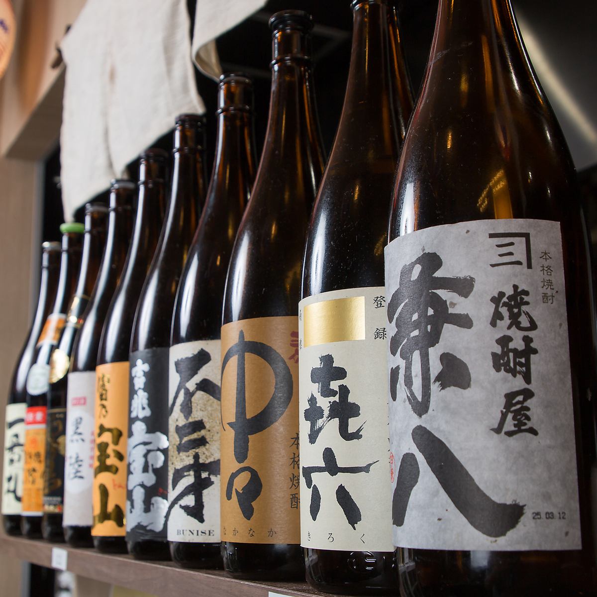 マグロにぴったりな日本酒、焼酎をご用意しております!