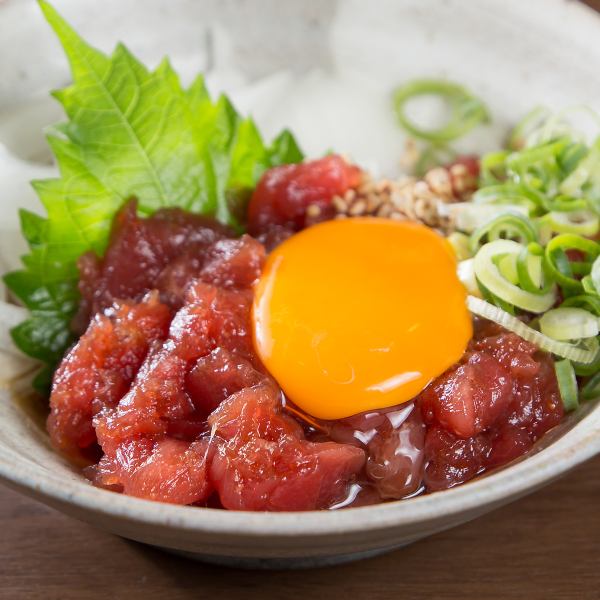 【日本酒・焼酎と相性抜群】新鮮な本まぐろを使用した中落ちユッケ♪