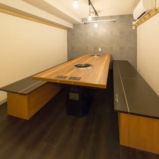 There is a private room for 8 people