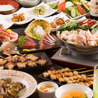 [For various banquets] 2 hours of all-you-can-drink included ♪ Deluxe sake course with 9 dishes in total 5,000 yen (5,500 yen) You can choose the main course
