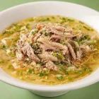 親鶏肉とスープのラーメン