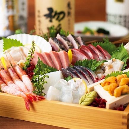 [3 hours all-you-can-drink] "Shunsai Special Course" including fresh fish, sushi and seasonal delicacies, 7 dishes total, 6940 yen ⇒ 6000 yen