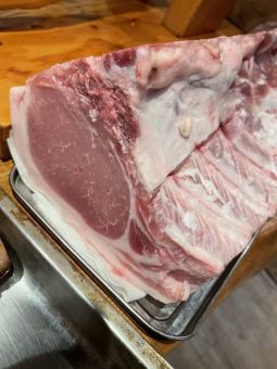 【대인기!】 군마현 산 봉우리 돼지 뼈있는 등심 그릴