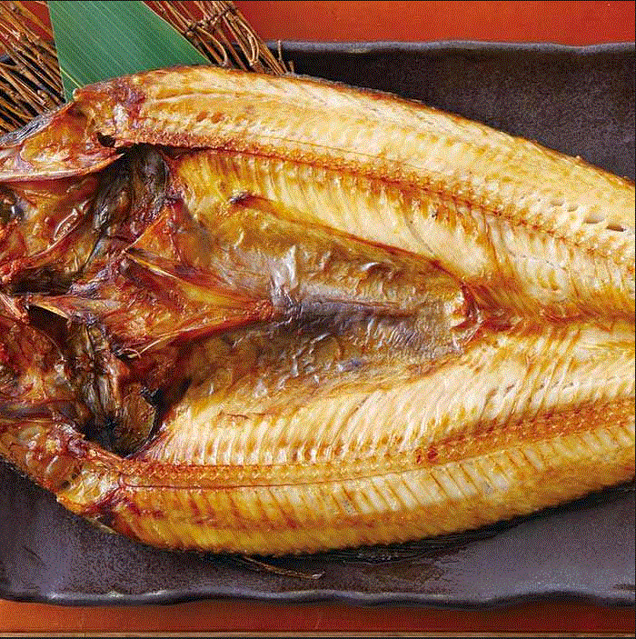 Atka mackerel grilled half