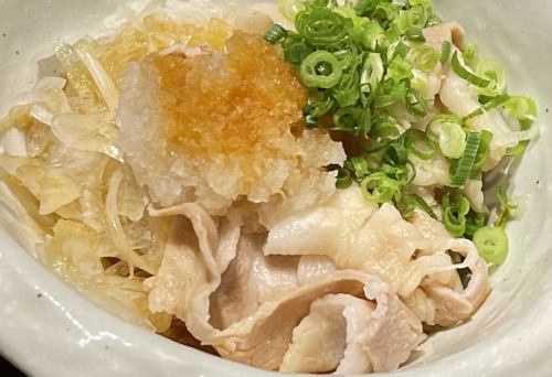 Pork shabu-shabu with ponzu sauce