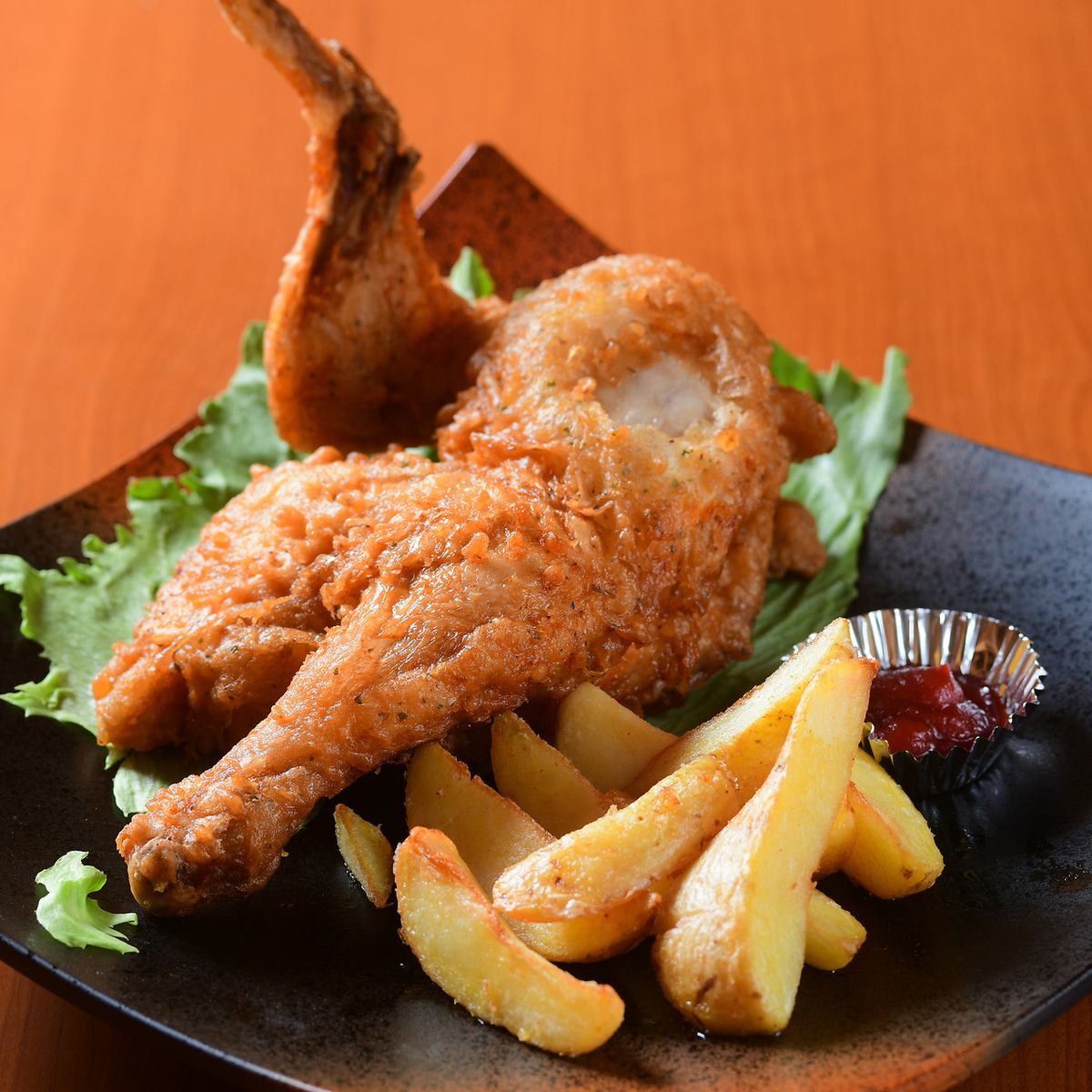 Our specialty! Deep fried chicken halves are our most popular menu item!