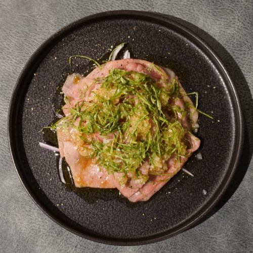 和牛ミスジタタキ~大葉おろしポン酢~