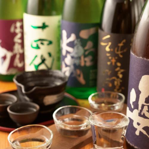 We offer local sake and sake from all over the country, and are ideal for our proud seafood.