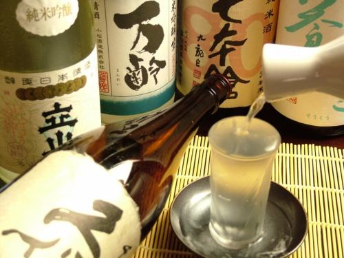 Sake and shochu are also available