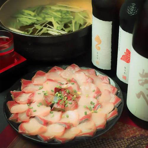 寒鰤しゃぶしゃぶ（11月下旬まで寒鰤以外となります）