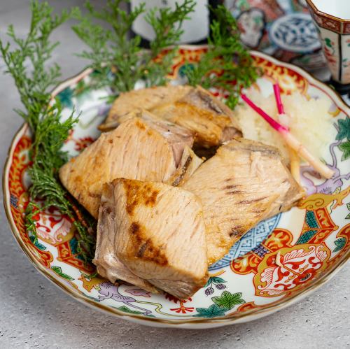 鮪かまの塩焼き