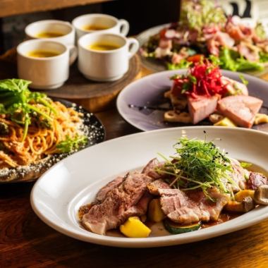 ◆平日20名様から貸切もOK！大人数、ご宴会の方◆ 2H飲み放題x料理5品 ￥6,000  A