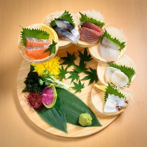 ◆Must try! 6 kinds of exquisite sashimi!