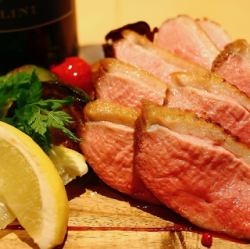 合鴨のソテー柚子胡椒添え