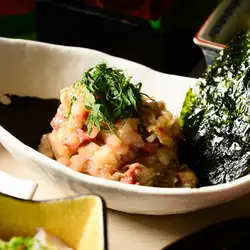薬味たっぷり ブリなめろう 韓国海苔巻　
