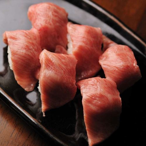 【ライトコース】仙台牛ローストビーフ肉寿司など7品6000円コース飲み放題120分付き