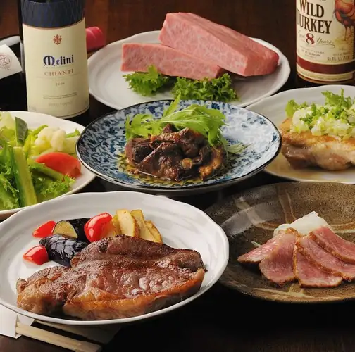 【贅沢コース】仙台牛サーロインステーキや肉寿司盛合わせ等料理8品+2時間飲み放題付き 8000円