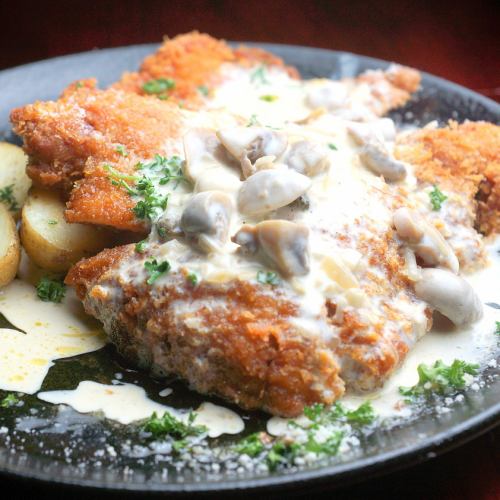 German specialty Wiener Schnitzel Jäger