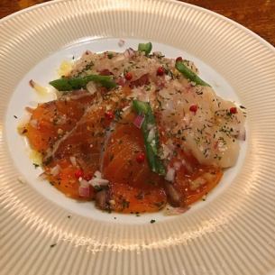 Carpaccio of seasonal fish