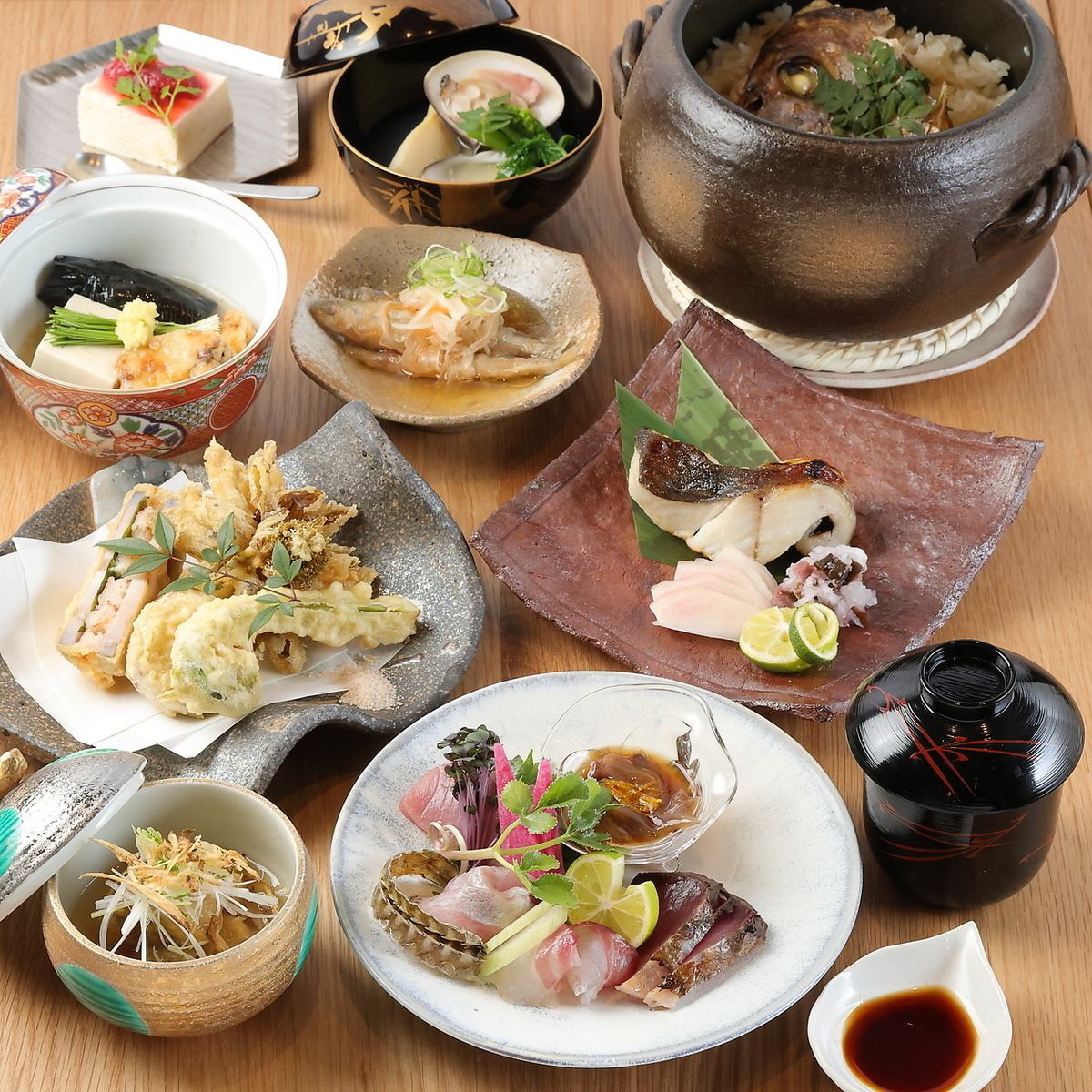 We offer Japanese course meals for anniversaries and special occasions!