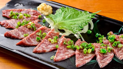 Specially selected horse sashimi