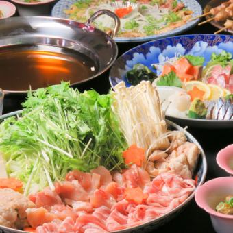 Year-end party! Harubo's choice of hot pot course with sashimi platter! 2, 5 hours of all-you-can-drink and dry beer! 10 dishes total, 6,000 yen (tax included)