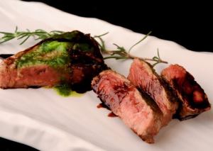 Angus black beef sirloin steak ~with red wine sauce~