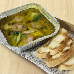 버섯 새우 아히조