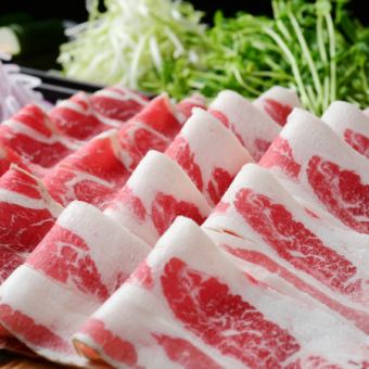 Domestic beef sushi and carefully selected beef shabu-shabu course (all-you-can-eat 120 minutes) 4,280 yen