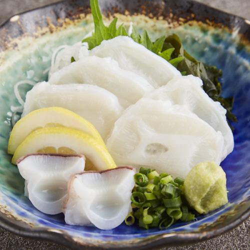 Hokkaido raw octopus sashimi