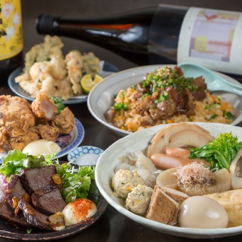 【飲み放題付き】お得で美味しいマルのおでん鍋コース！4500円(税込)