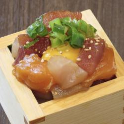 해산물 유케 비듬