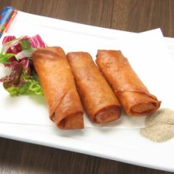 튀긴 스프링 롤
