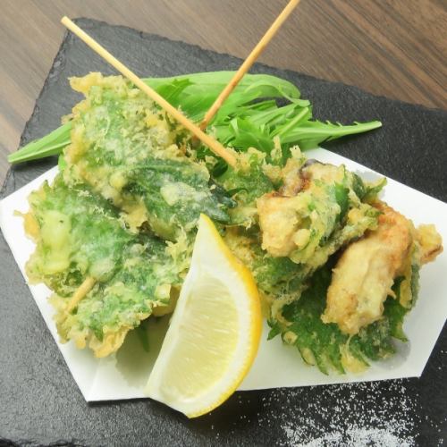 牡蠣と大葉の天ぷら串(一本)